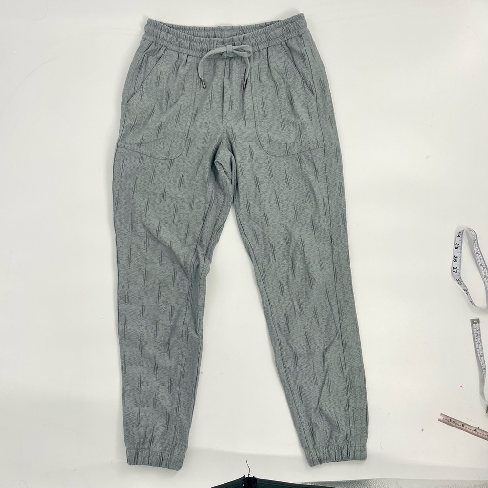 Athleta Farallon Printed Jogger Spliced Magic Metropolis Grey Women’s 4 Stretch - Picture 2 of 11